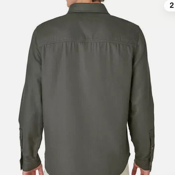 Lucky Brand Raven Canvas Heavy Cotton Overshirt Shacket Button Down Collar L - Picture 4 of 10